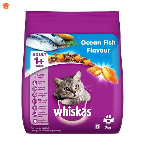 Whiskas Adult Ocean Fish Cat Food 3kg