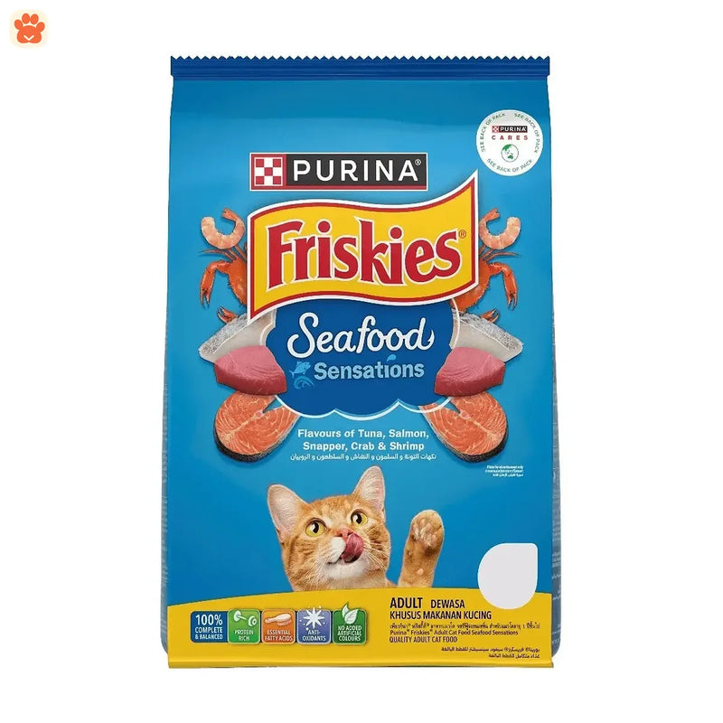 Purina Friskies Seafood Sensations Dry Cat Food 400g