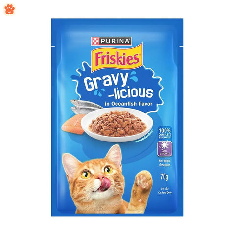Friskies Pouch Adult Ocean Fish In Gravy 70gm