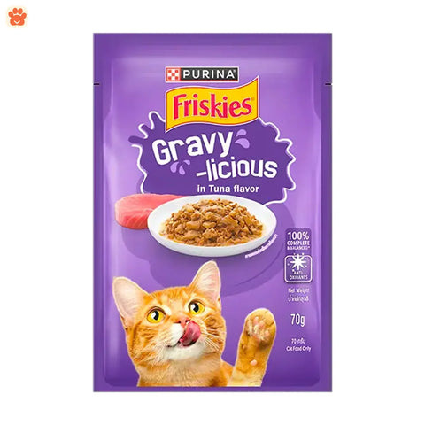 Friskies Pouch Adult Tuna In Gravy 70gm