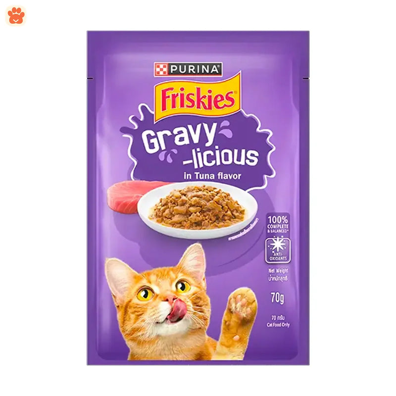 Friskies Pouch Adult Tuna In Gravy 70gm