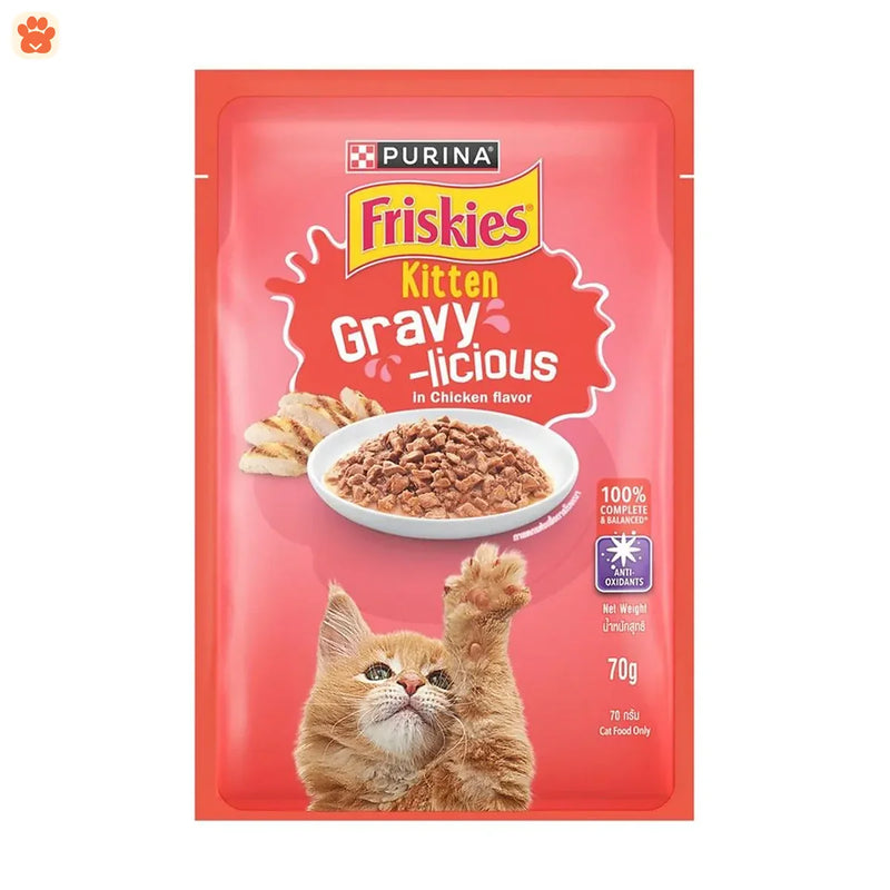 Friskies Pouch Kitten Chicken In Gravy 70gm