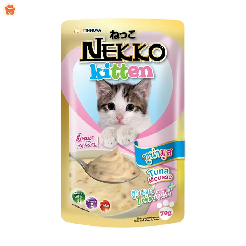 Nekko Kitten Cat Food Tuna Mousse 70gm