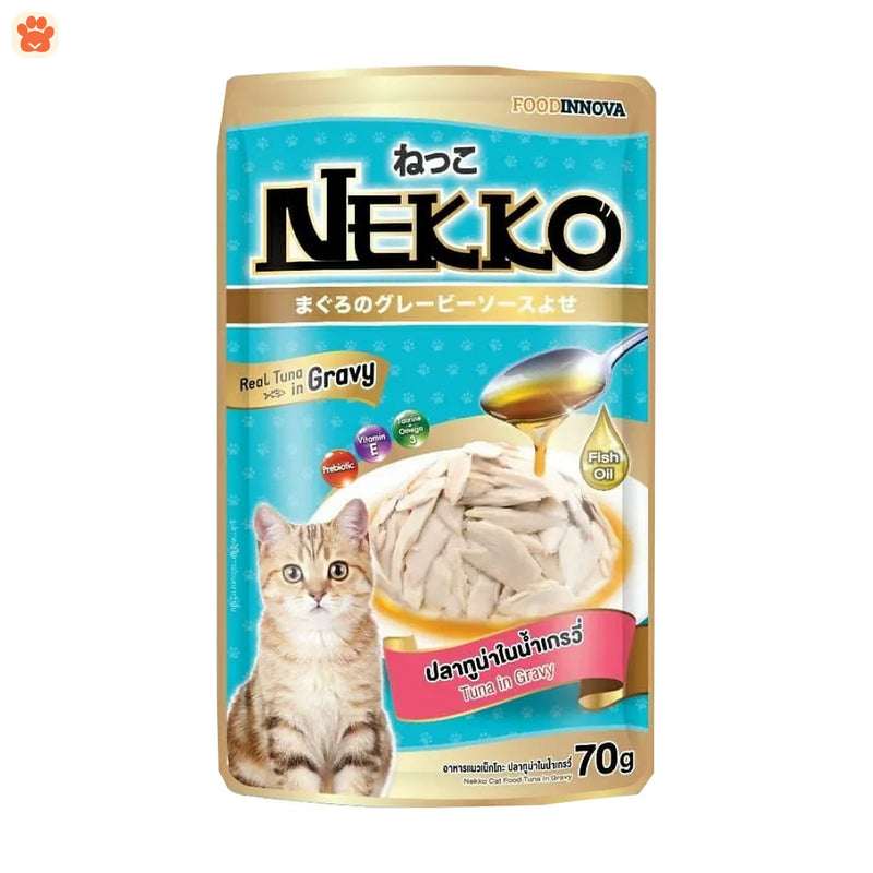 Nekko Cat Food Tuna In Gravy 70gm