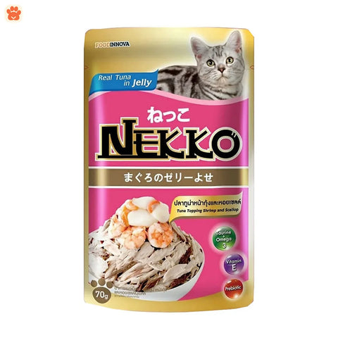 Nekko Cat Food Tuna Topping Shrimp & Scallop 70gm