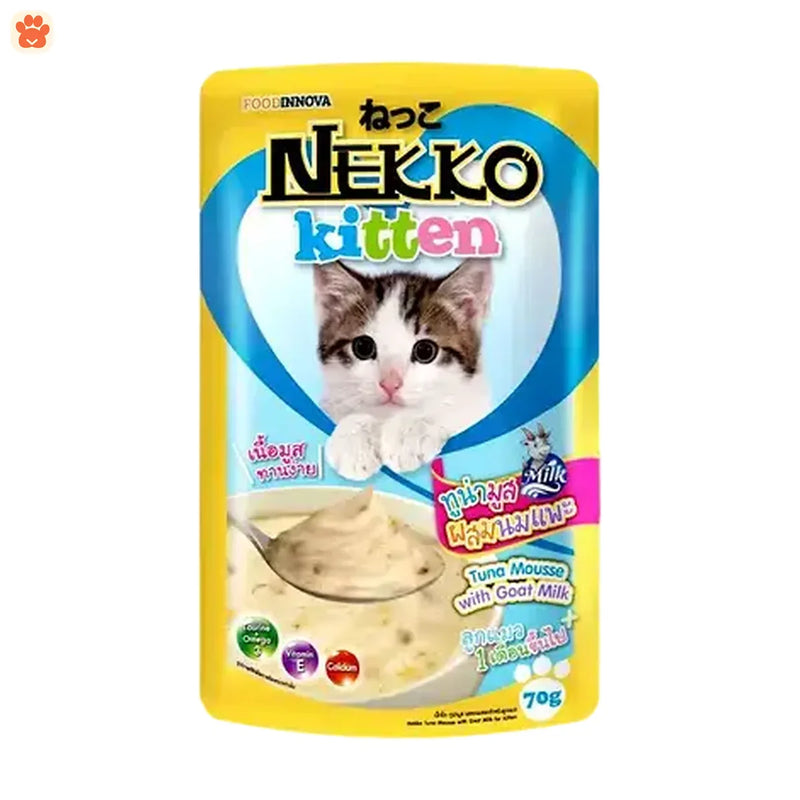 Nekko Kitten Tuna Mouse W Goat Milk 70gm
