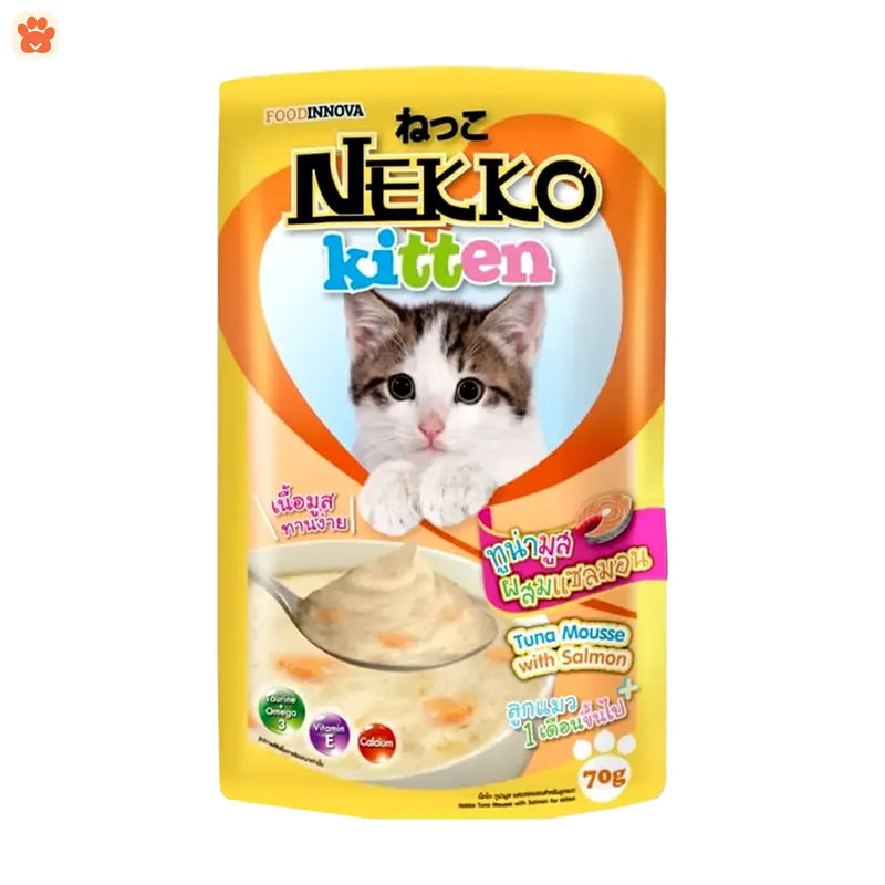 Nekko Kitten Tuna Mouse W Salmon 70gm