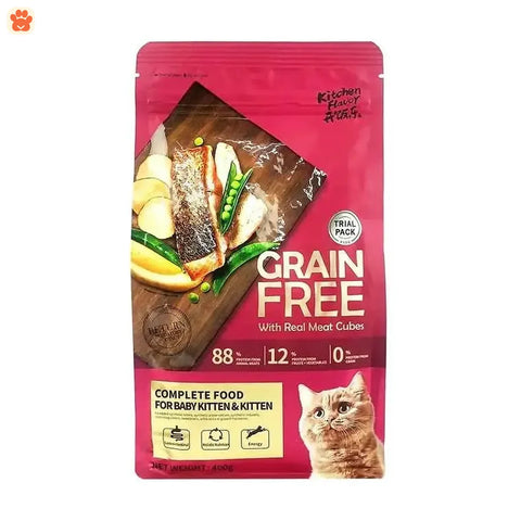 Kitchen Flv Grain Free Dry Cat Food Baby Kitten & Kitten 400gm