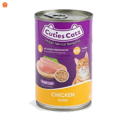 Cuties Catz Can Chicken 400gm