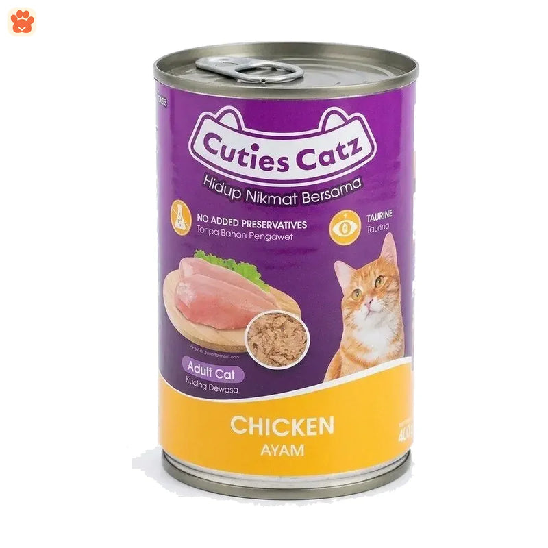 Cuties Catz Can Chicken 400gm
