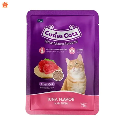 Cuties Catz Pouch Tuna Flv 75gm