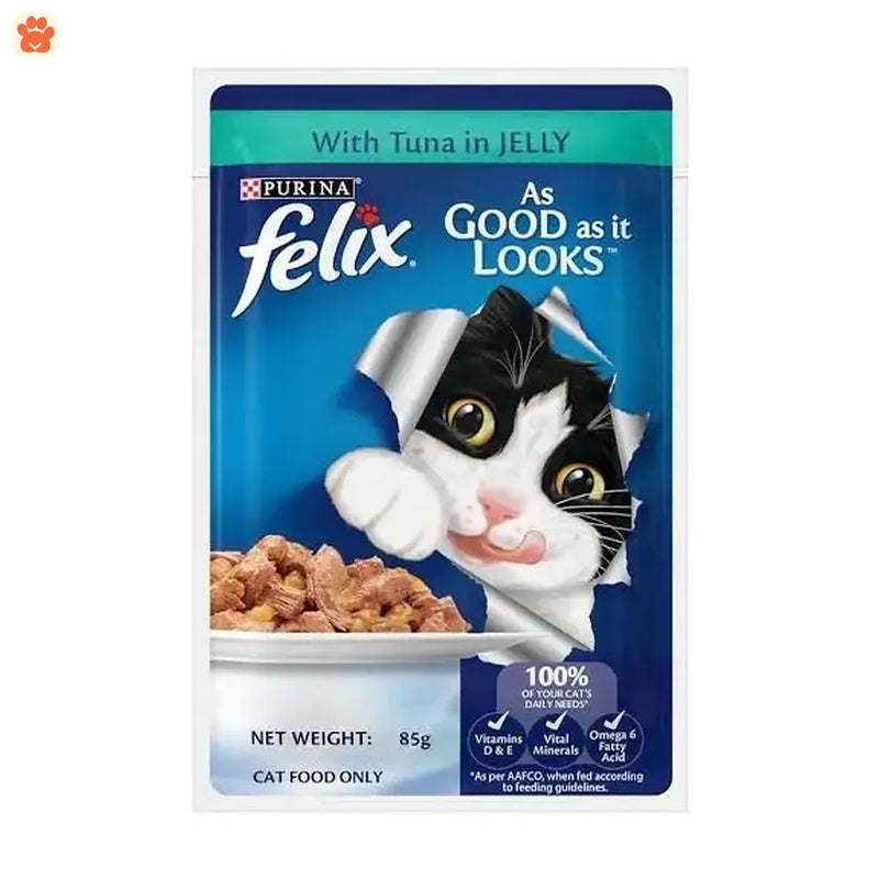 Purina Felix Adult Tuna In Jelly Cat Food 85gm