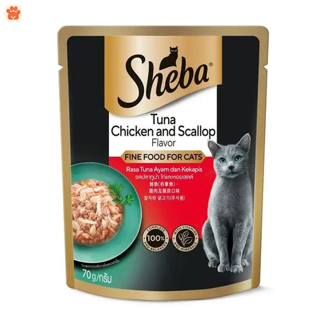 Sheba Pouch Tuna Chicken with Scallop 70gm