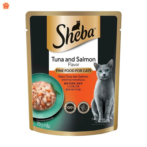 Sheba Pouch Tuna & Salmon 70gm