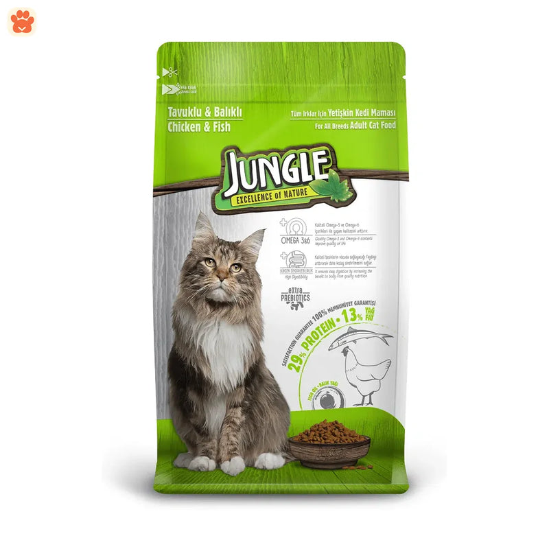 Jungle Adult Dry Cat Food Chicken & Fish 1.5kg