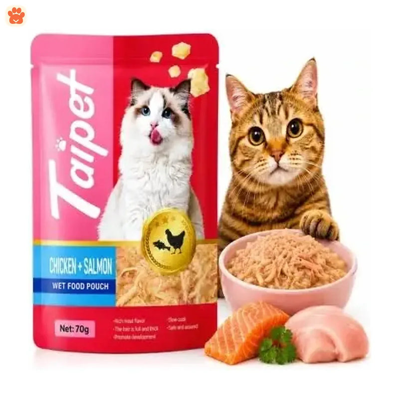 Taipet Cat Food Pouch Chicken Salmon 70gm