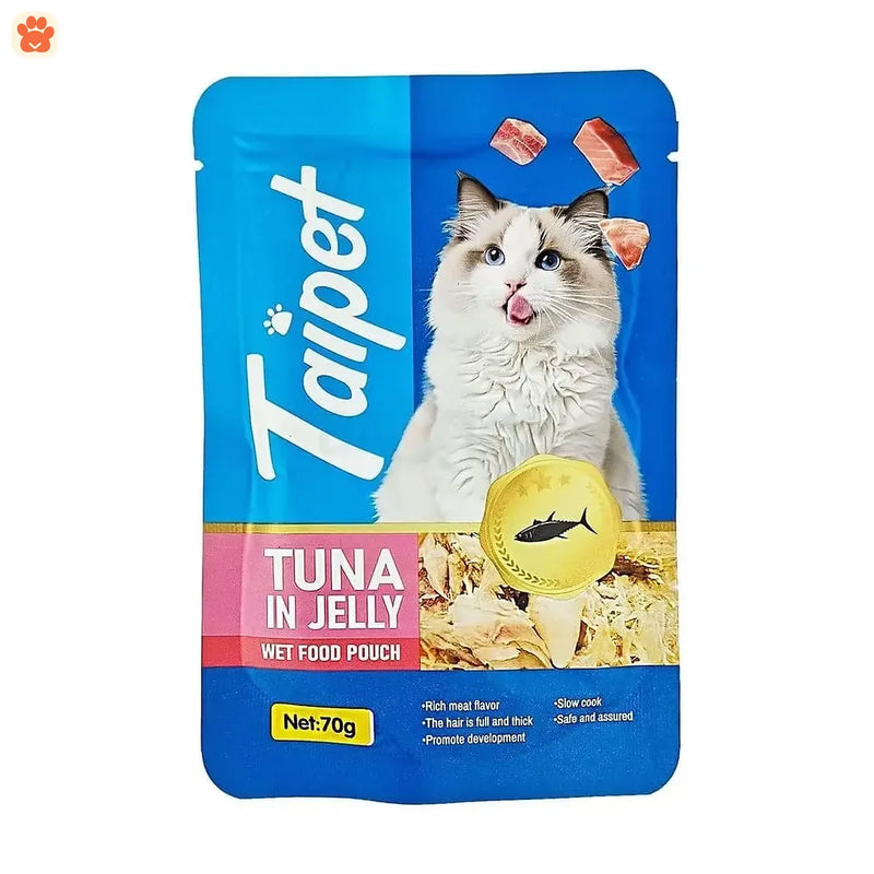 Taipet Cat Food Pouch Tuna In Jelly 70gm