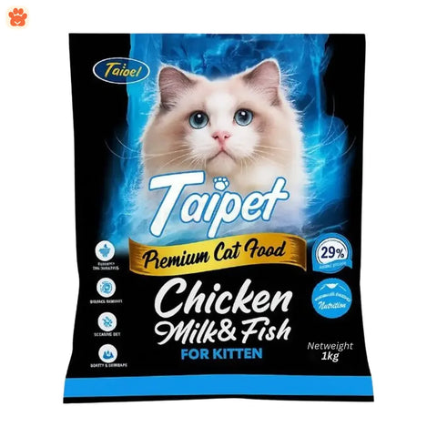 Taipet Kitten Food Chicken Milk & Fish 1kg