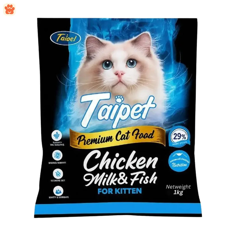 Taipet Kitten Food Chicken Milk & Fish 1kg