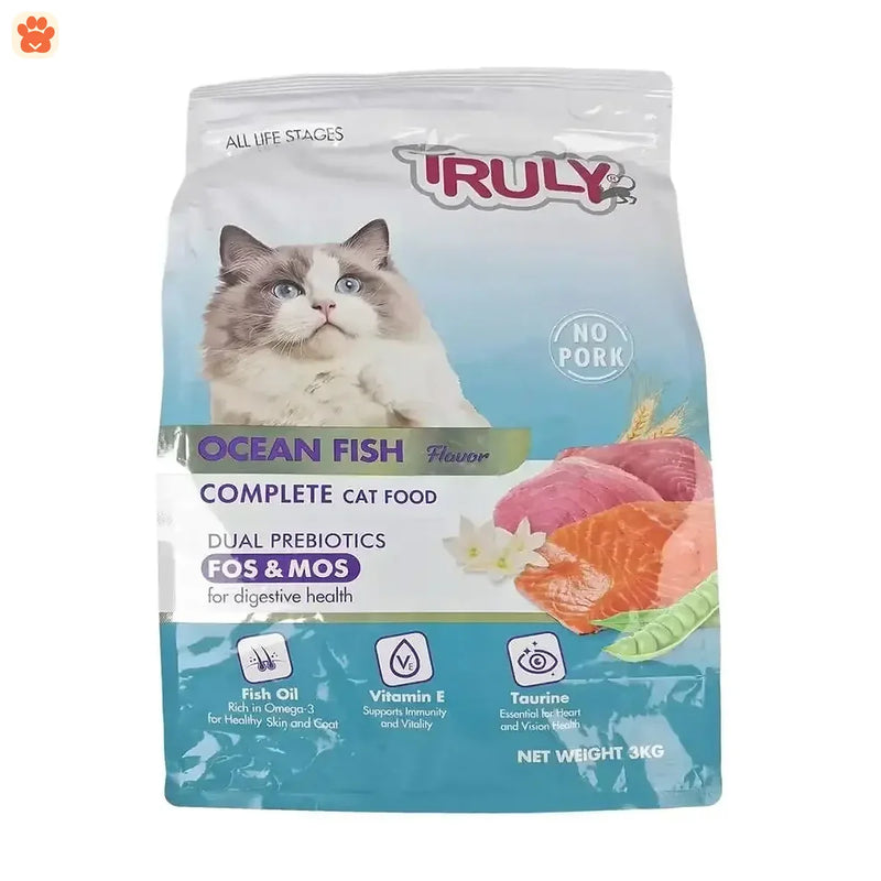 Truly All Life Stage Dry Cat Food Ocean Fish 1.5kg