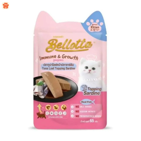 Bellotta Kitten Food Tuna Loaf Topping Sardine 65gm