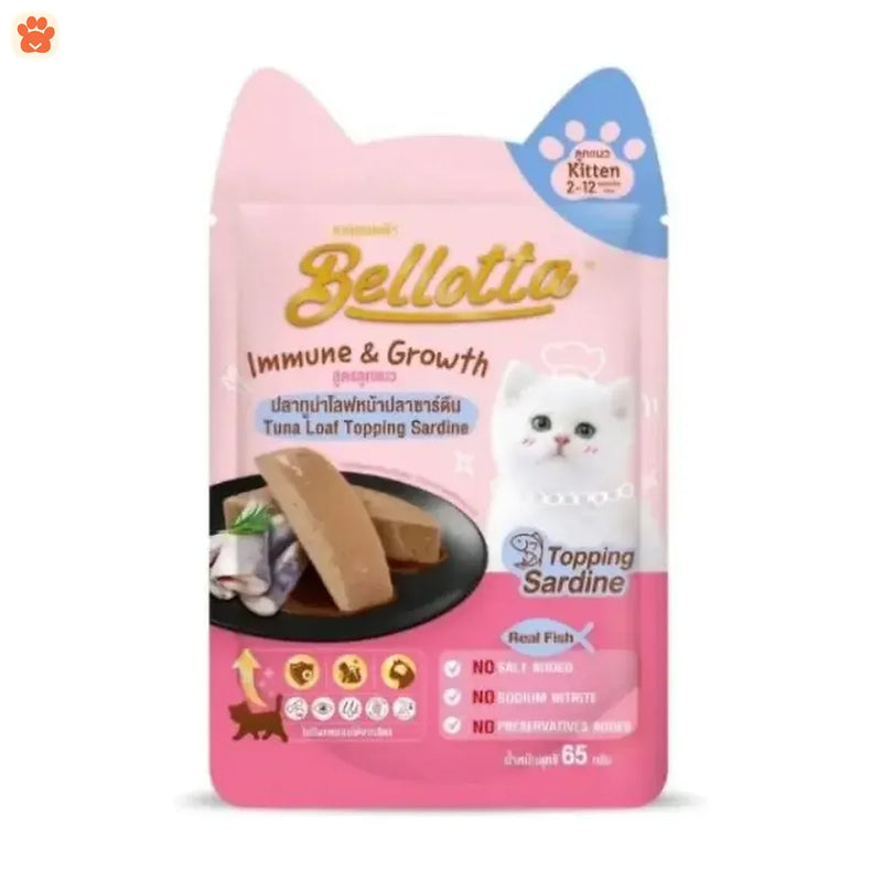 Bellotta Kitten Food Tuna Loaf Topping Sardine 65gm