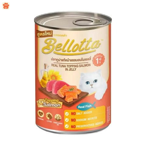 Bellotta Real Tuna Topping Salmon in Jelly 400gm