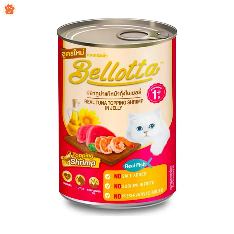 Bellotta Real Tuna Topping Shrimp in Jelly 400gm
