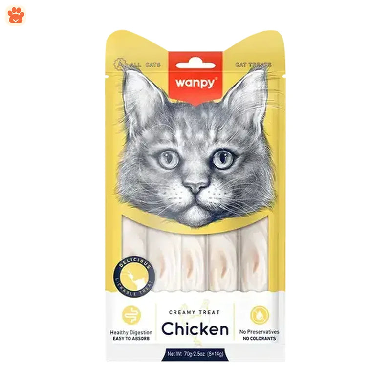 Wanpy Creamy Cat Treat Chicken 70gm