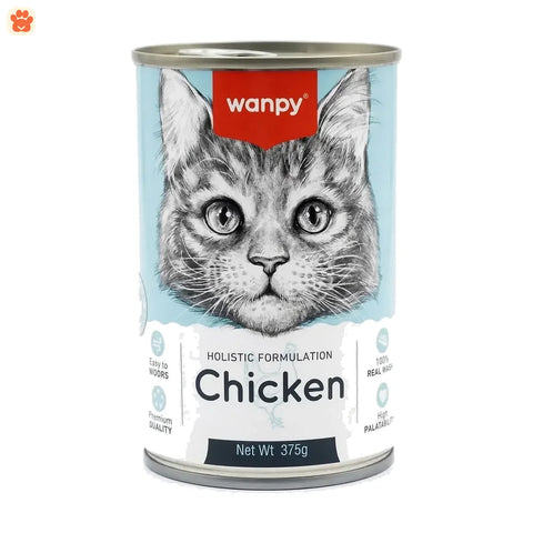 Wanpy Cat Food Can Chicken Flv 375gm