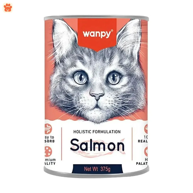 Wanpy Cat Food Can Salmon Flv 375gm