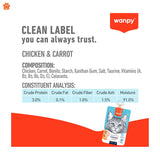 Wanpy Tasty Meat Paste Pouch Chicken Carrot 90gm — recipe composition and analysis