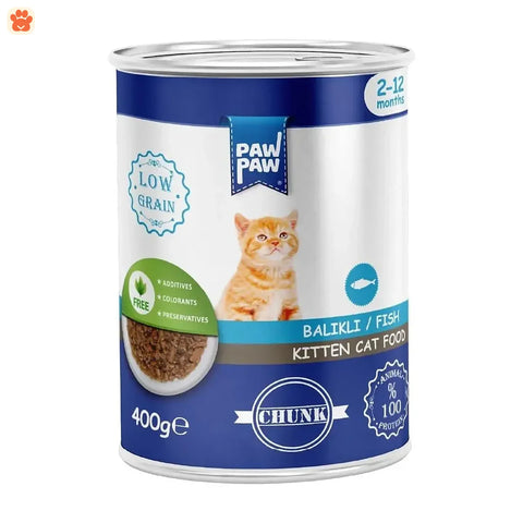 Paw Paw Kitten Food Can Fish 400gm