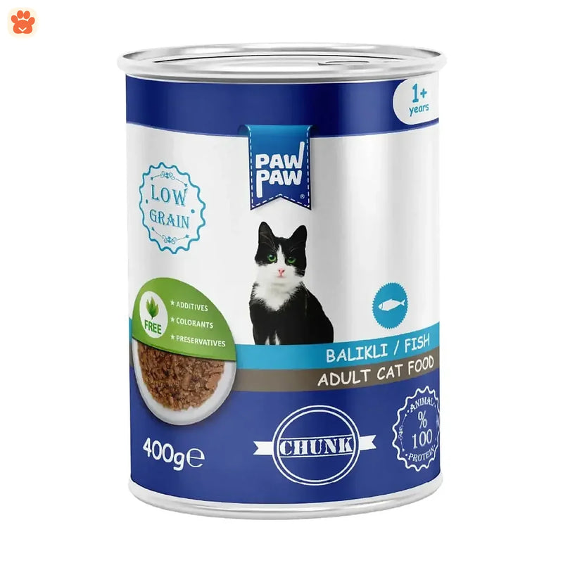 Paw Paw Adult Cat Food Can Fish 400gm