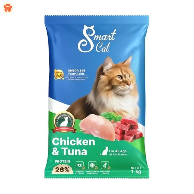 Smart Cat Dry Cat Food Chicken & Tuna 1kg